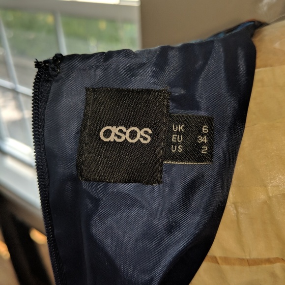 Kaleidoscope print Satin drop-waist dress by ASOS - Picture 4 of 6